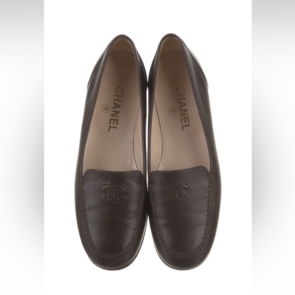 Chanel Vintage Interlocking CC Logo Loafers